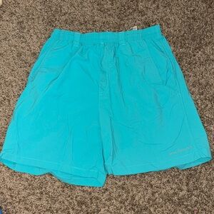 Men’s Columbia PFG Shorts Teal Adult Small